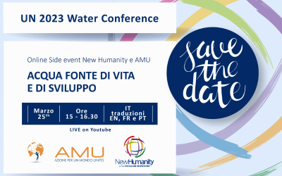 Acqua fonte di vita e sviluppo: l’evento di AMU e New Humanity