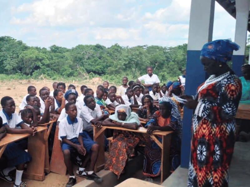 la nuova scuola in Sierra Leone