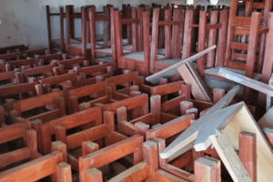 Sierra Leone - school - desks