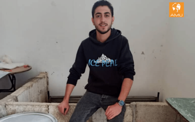 Siria, un nuovo frigorifero per la macelleria di Jamil