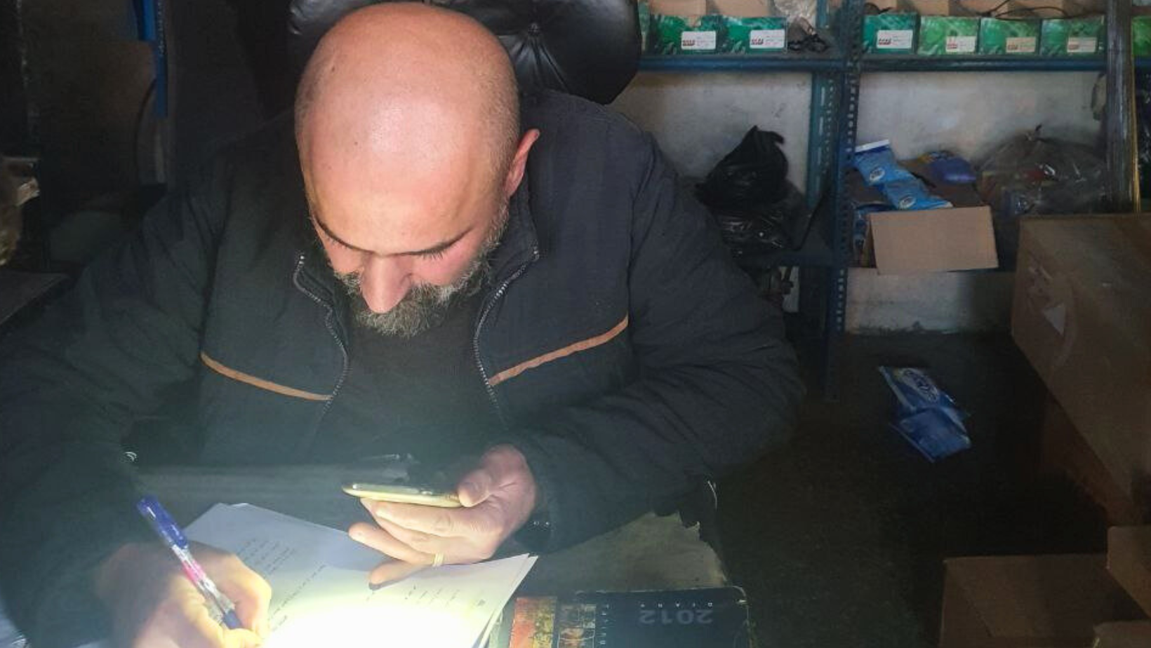 Roland, uno dei protagonisti di RestarT ad Aleppo (Siria)
