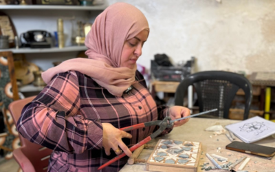 Mosaic art and vocational training for women in Syria